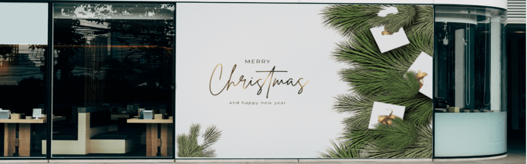 christmas window display | cardboard christmas tree