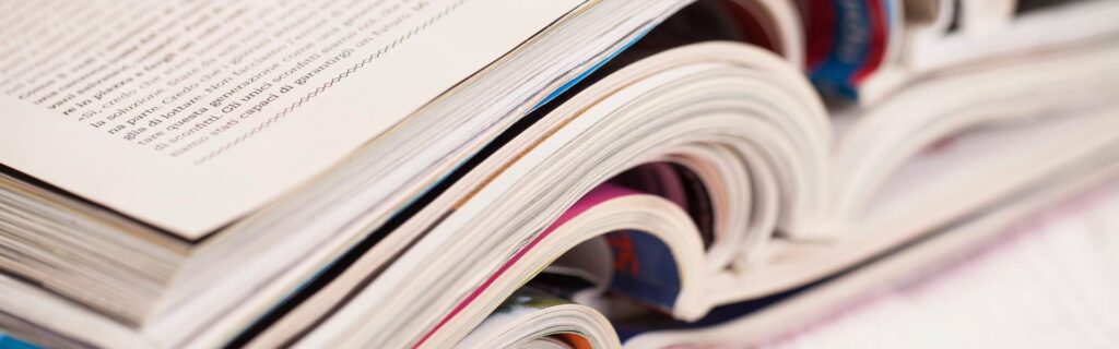 Paper types for magazine printing