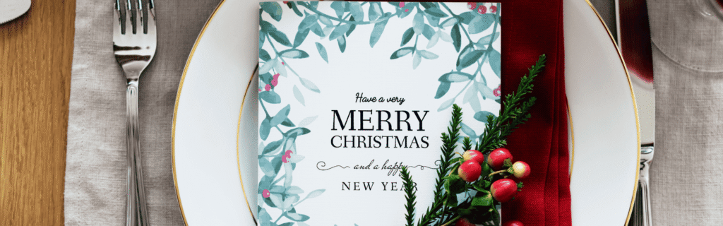 Christmas menu