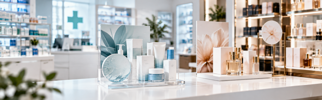 PLV para farmacia y cosmética