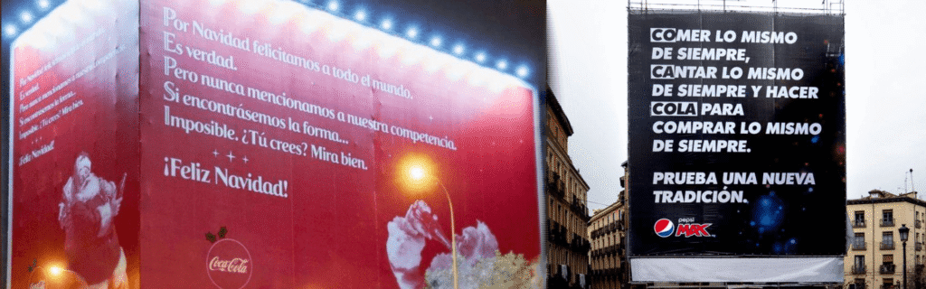 publicitat coca cola i pepsi|impressio gran format shopify|impressio lona lgtbi|marquesina schweppes|marquesina schweppes|campanya nadal cocacola|impressio lona pepsi|Shopify impressio aparadors
