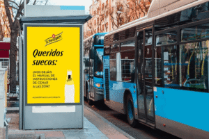 Schweppes bus shelter